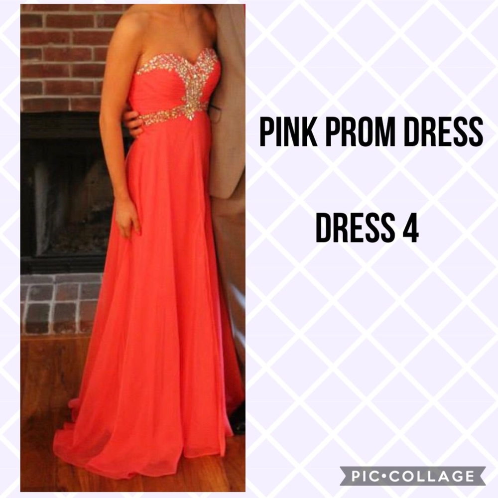 Pink Jewel Prom Dress